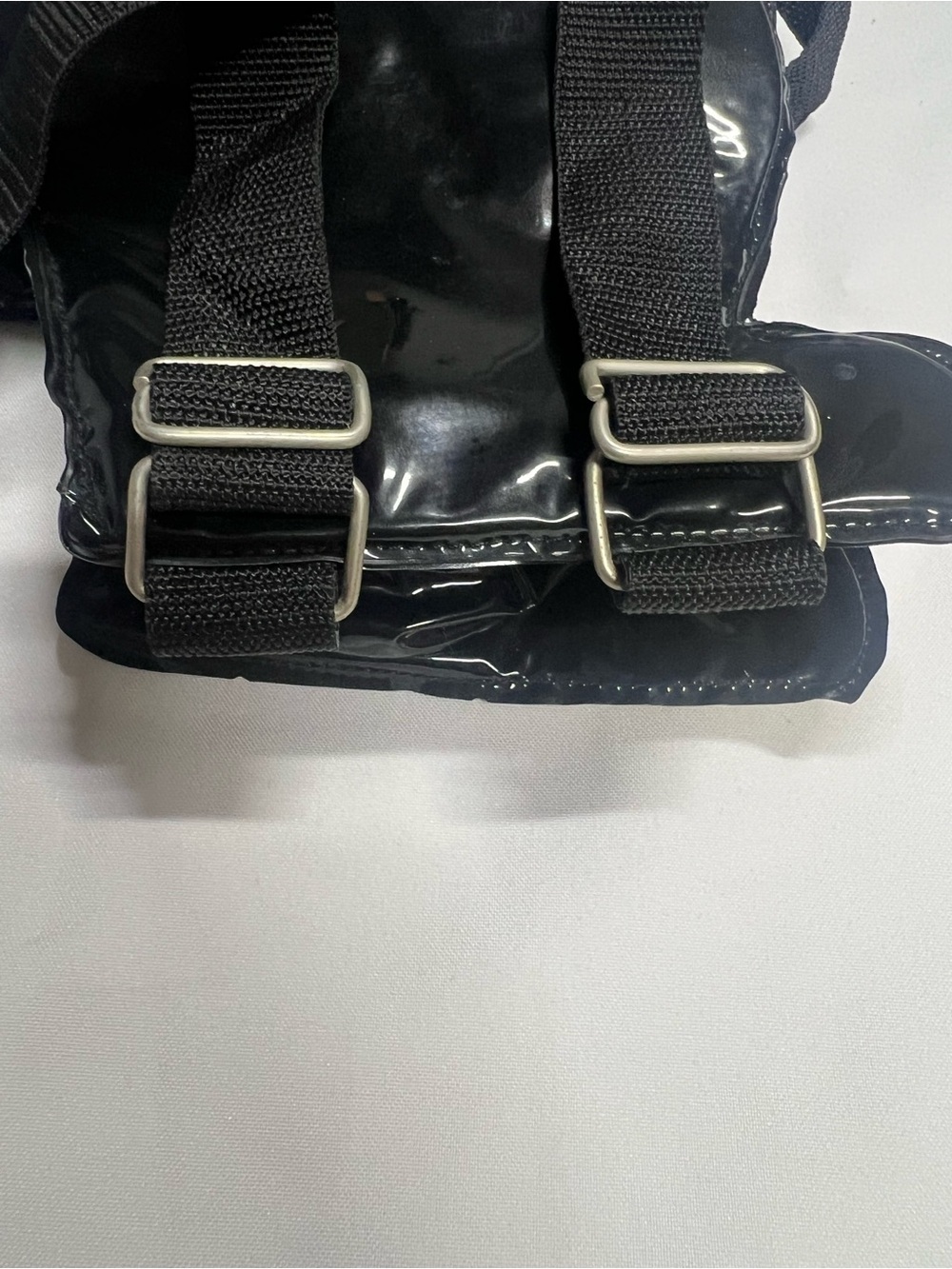 Black Vinyl Barbie Mini Backpack Barbie Head Profile FAO Schwarz RARE - Picture 5 of 11